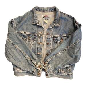 J. Galt Shanghai Denim Trucker Jacket Women's Small Long Sleeve Blue Cotton Jean